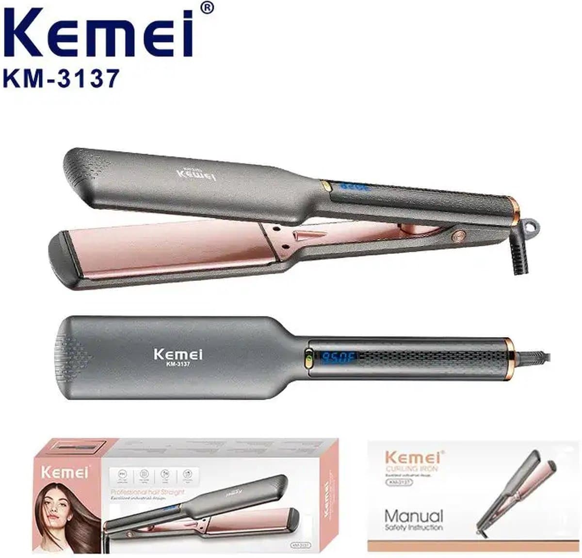 Gift Perfect Hair: Kemei Straightener Magic!