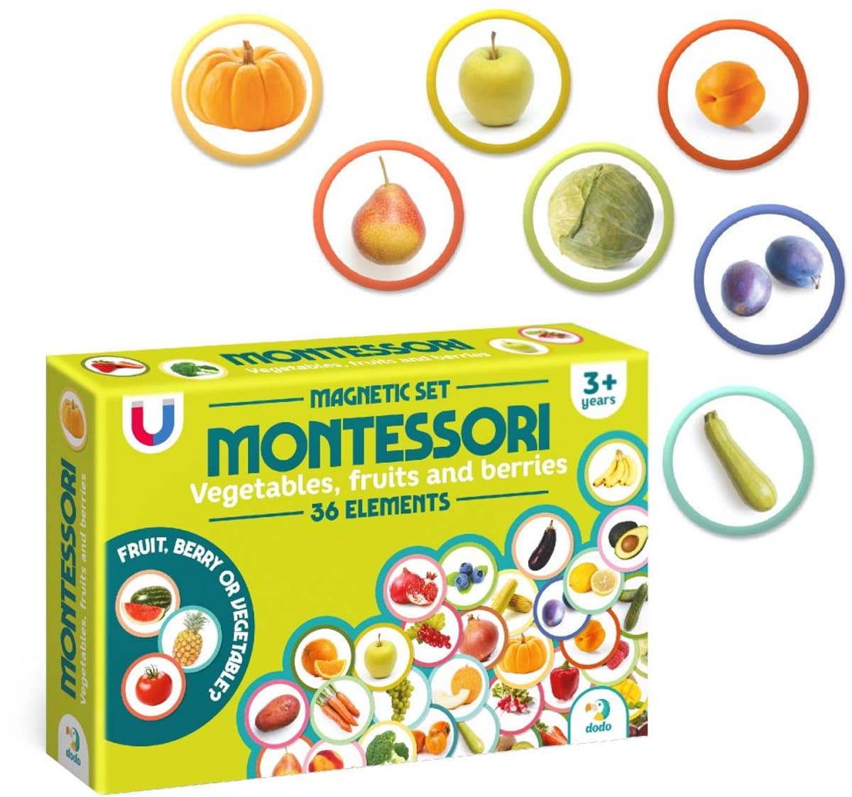 Ontdek Groenten & Fruit: Montessori Magneten Pret