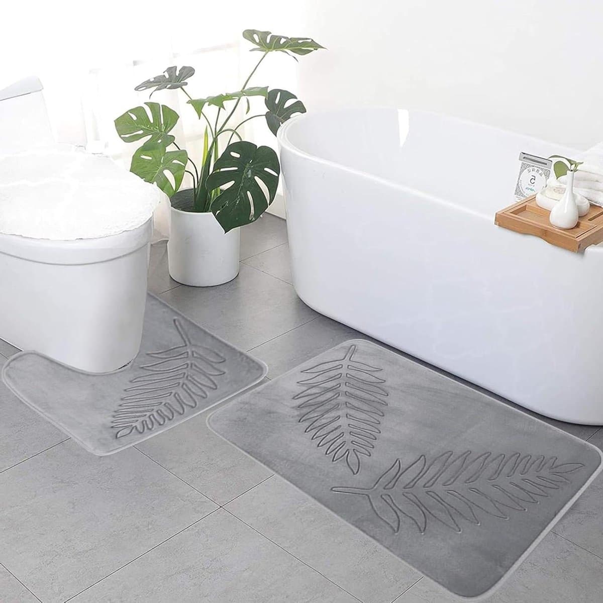 Zachte Badmat Set voor een Frisse Badkamer
