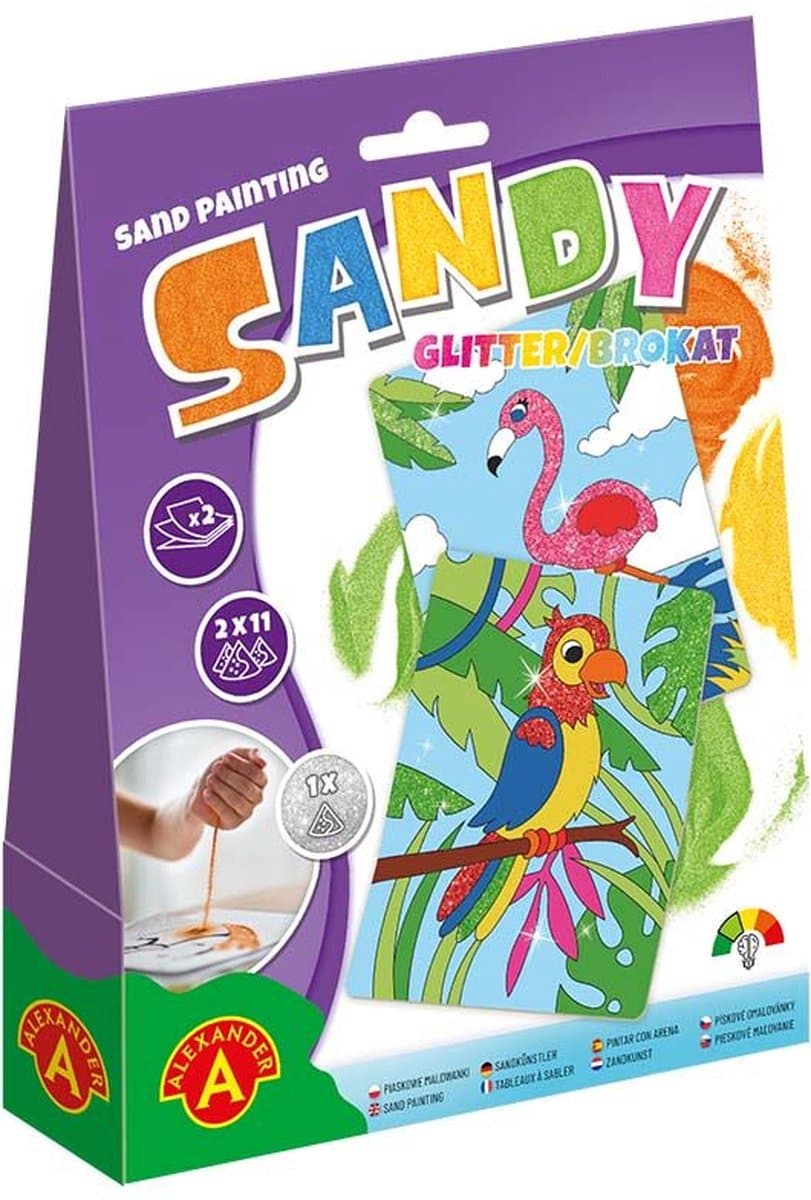 Glitter Papegaai & Flamingo Knutselpret