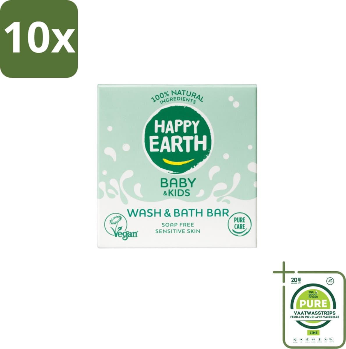 Happy Earth Wasbars: Blije Baby's & Kids