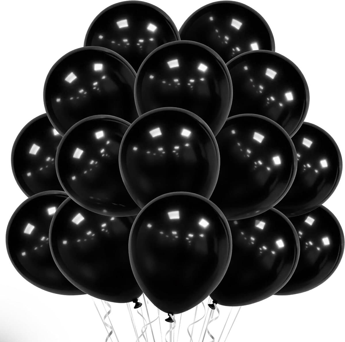 Jouw complete set zwarte feestballonnen! cadeau - 1/1