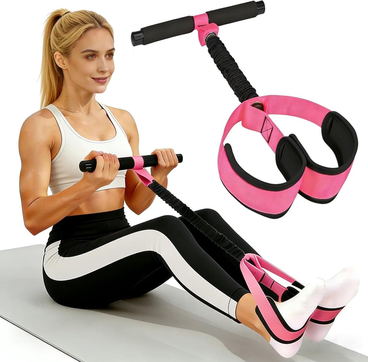 Roze Ab Trainer voor een Fitte Start