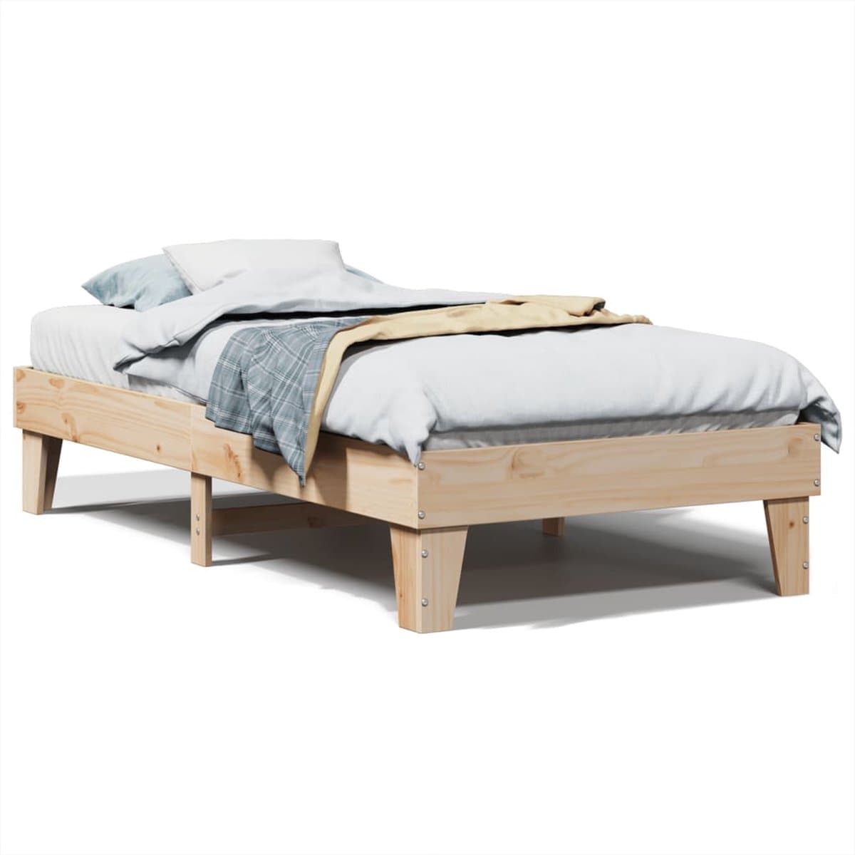 Een heerlijke nachtrust met dit grenenhouten bedframe ✨ gift - 1/1