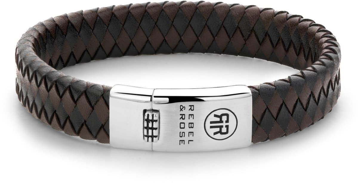 Jouw Rebel & Rose Leren Armband: Stoer & Stijlvol cadeau - 1/1