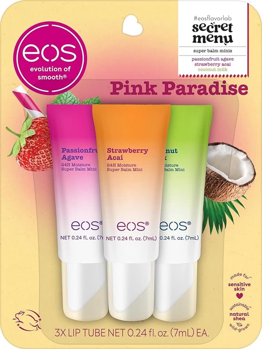 Eos Pink Paradise Super Balm Minis: Your Tropical Escape! gift - 1/1