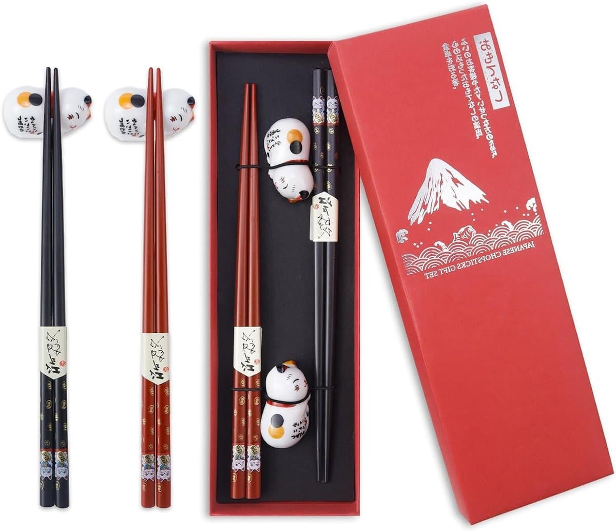 Sushi Eetstokjes met Katten: Perfect Cadeau! cadeau - 1/1